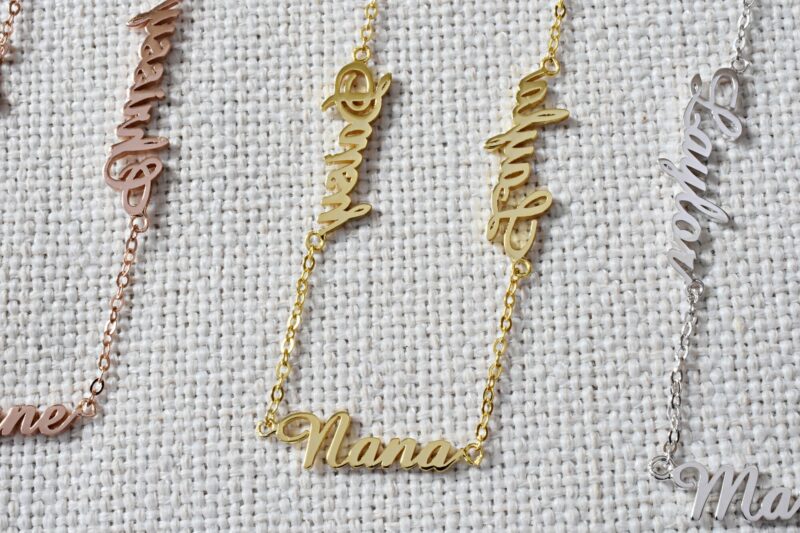multiple name necklace
