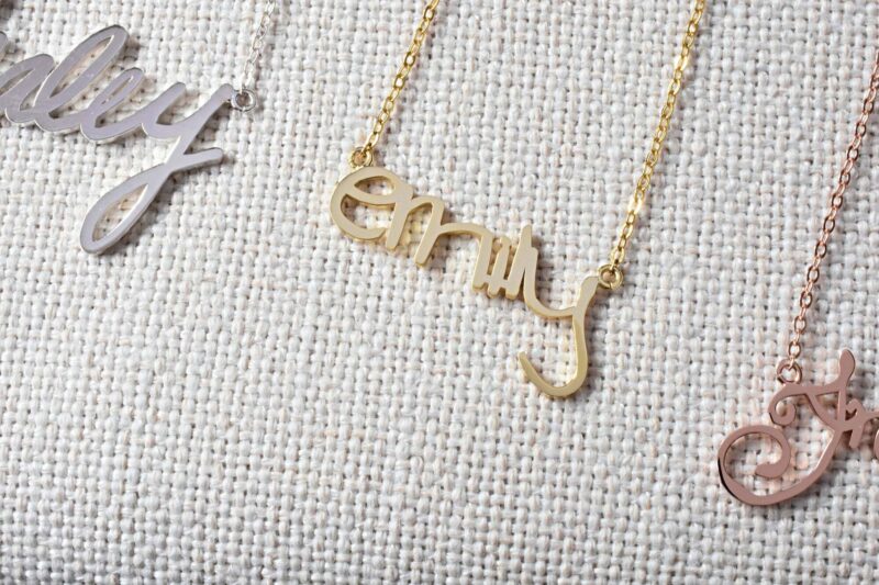 Actual handwriting necklace FM 238-1