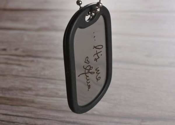 Handwriting dog tag necklace FM 224-6