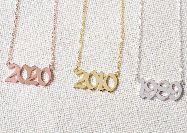 Personalized year necklace FM 235-4