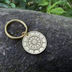 Ship wheel keychain